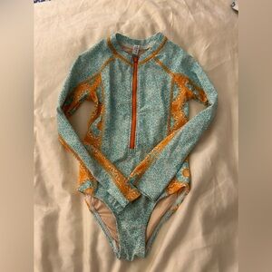 Cabana life kids one piece with long sleeve and zipper